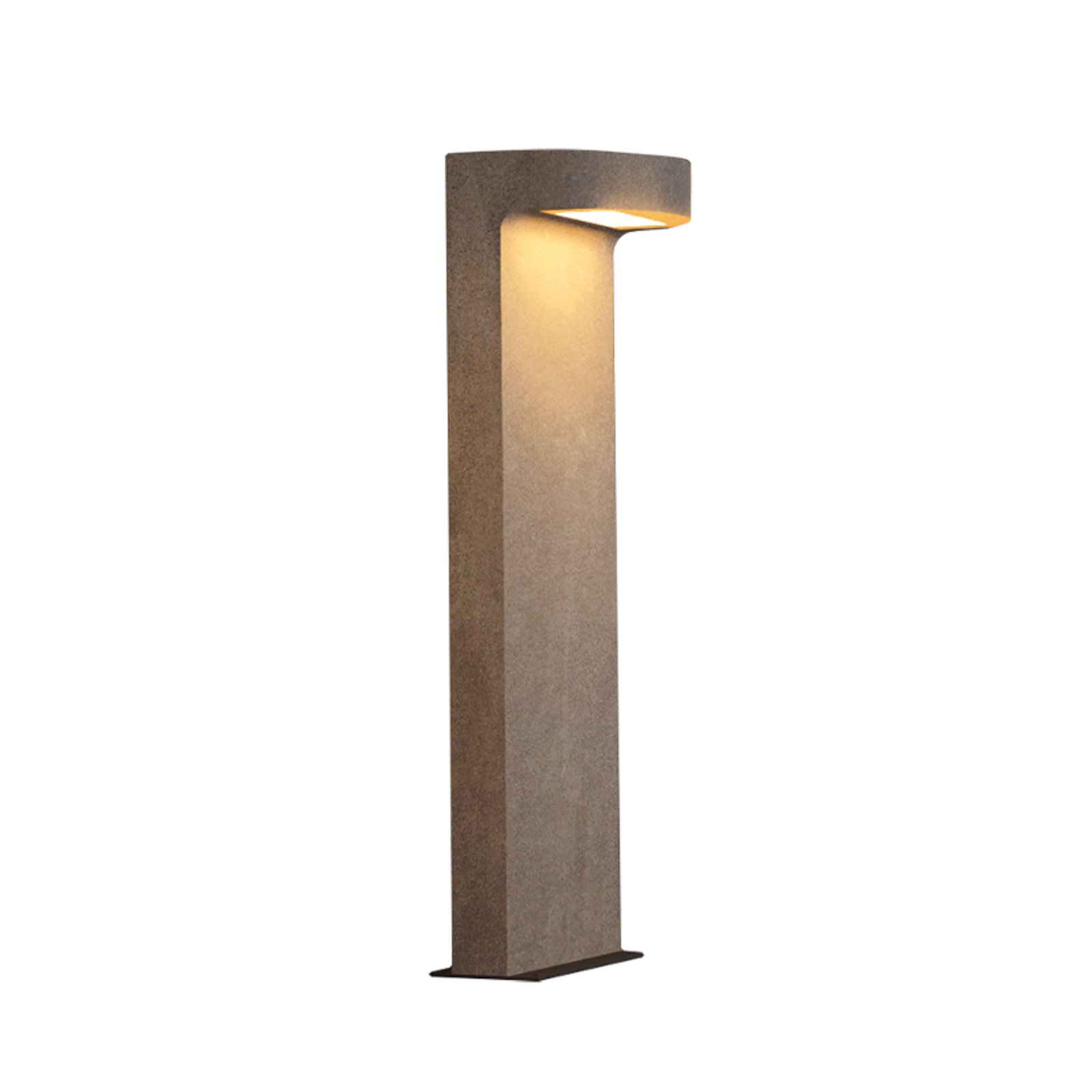 LED path light E383, 1-bulb, concrete, height 70 cm