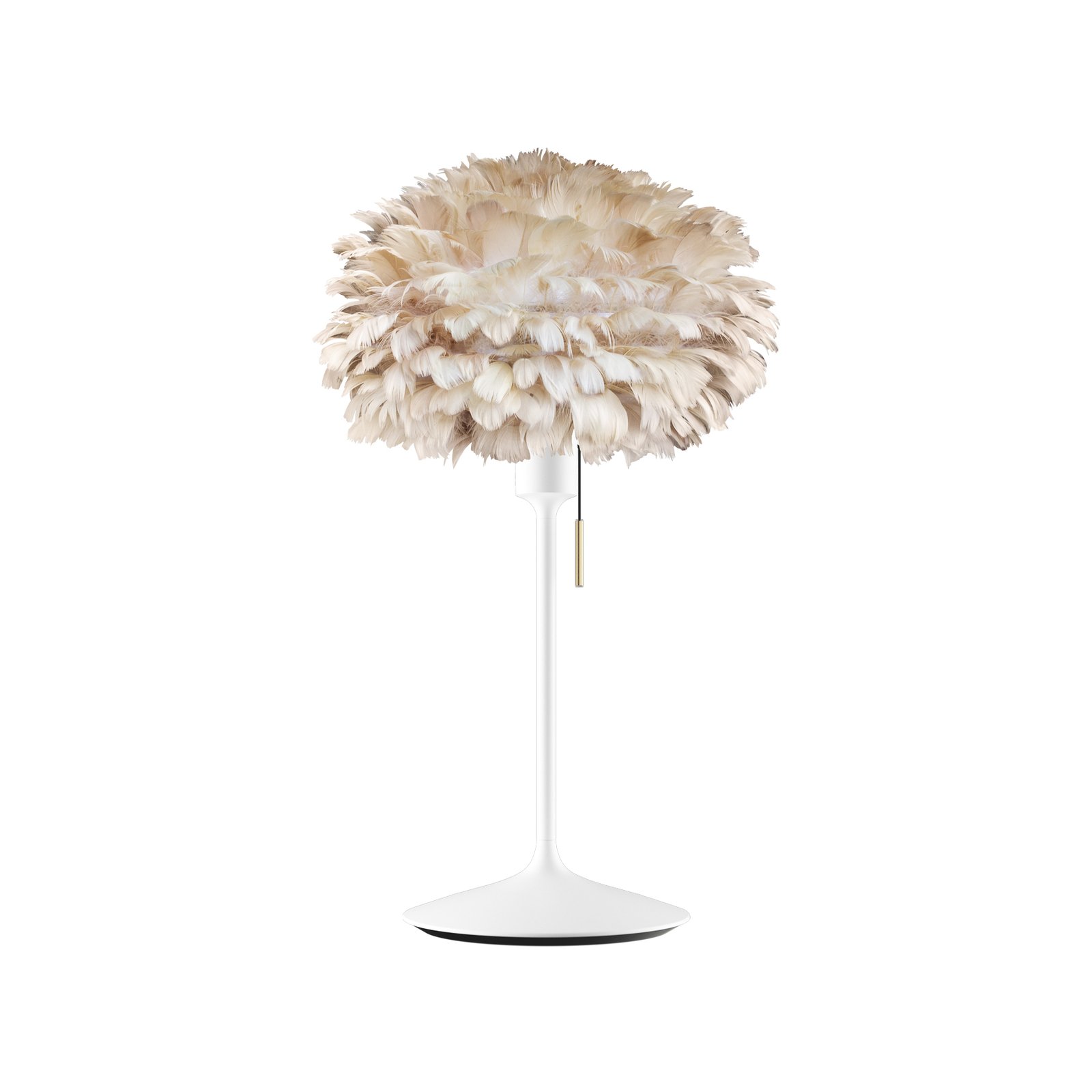 UMAGE Eos mini lámpara de mesa marrón claro/blanco