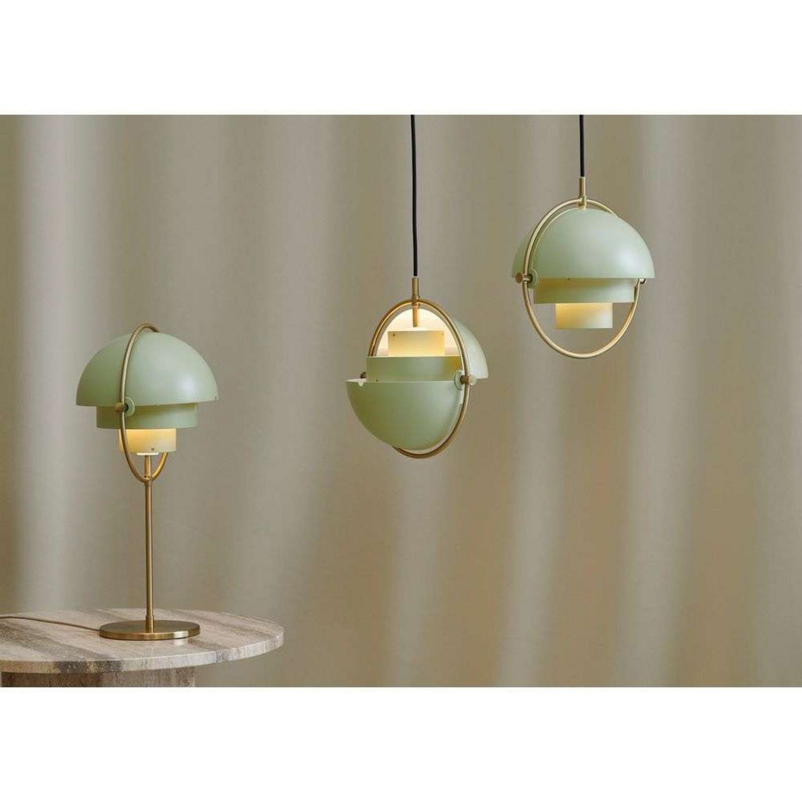 Multi-Lite Bordslampa Brass/Desert Sage - GUBI