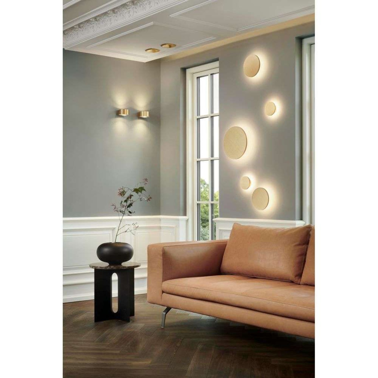 Soho W1 Aplică de Perete Ø12 IP54 2700/3000K Brass - LIGHT-POINT