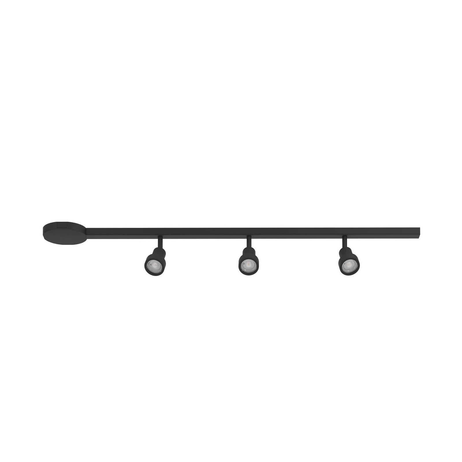 Led 3er Spot EasyT Set GU10 3x35W Alu Kunststoff schwarz - Eglo