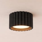 Taklampe Aura 1, svart, 1 lyskilde, Ø 10 cm, GX53