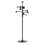 Trumpet Coat Stand Black Recycled Aluminum - Mater