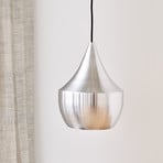 Tom Dixon LED hanging light Beat Fat Unbeaten, aluminium-coloured