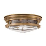 Hadrian udendørs loftlampe, bronze/klar, 31 cm, IP44 – Quintiesse