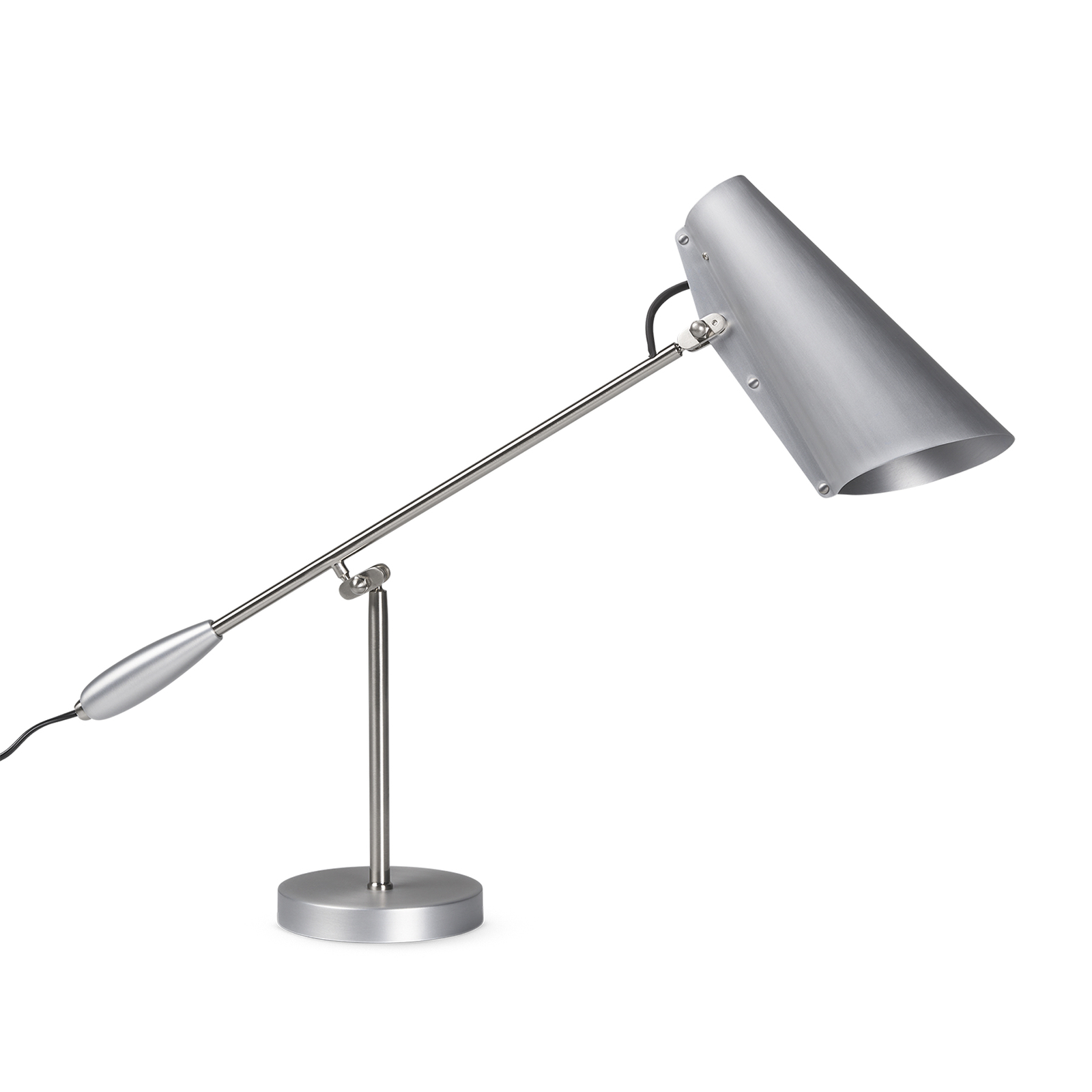 Northern Birdy table lamp, steel, UK plug