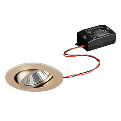 BRUMBERG LED padziļinājumā iebūvēts prožektors 38°, apaļš, krēmkrāsas 2 700K