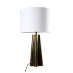 PR Home Tischlampe Aira, Höhe 65 cm, messingfarben/weiß