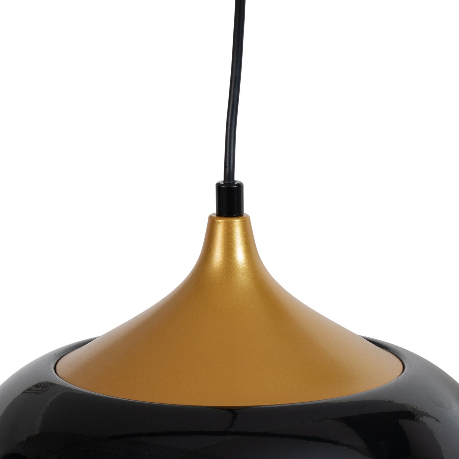 Hængelampe Berceste, sort, 3 lyskilder, længde 140 cm