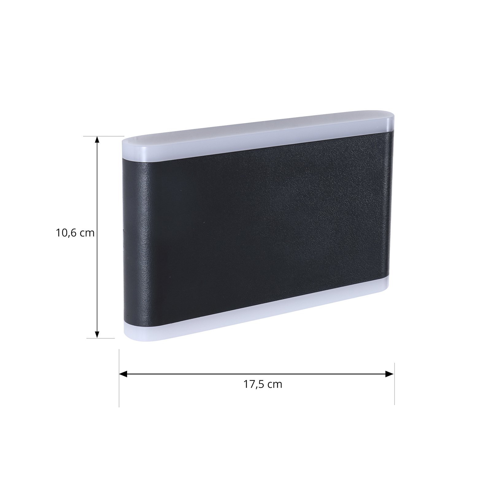 Elvi LED Smart Buiten Wandlamp Zwart - Lindby