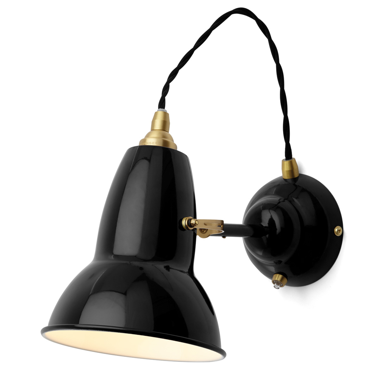 Anglepoise Original 1227 Brass væglampe sort