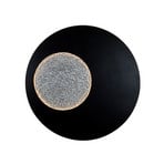 LED-Wandlampe LUNA GIGANTE XL, schwarz/silber, Ø 100 cm, dim
