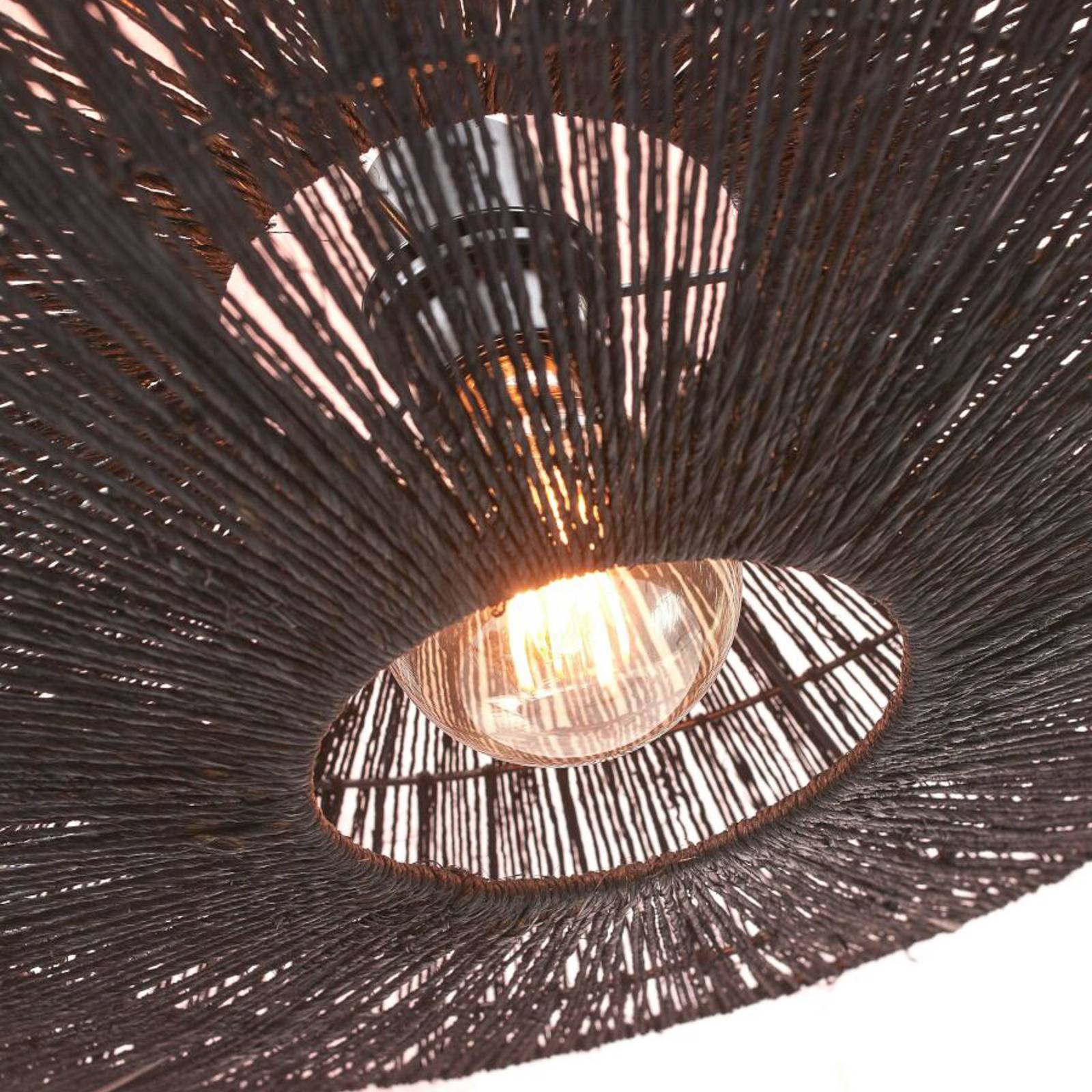 Lampa sufitowa Good & Mojo Iguazu, czarna, Ø 55 cm