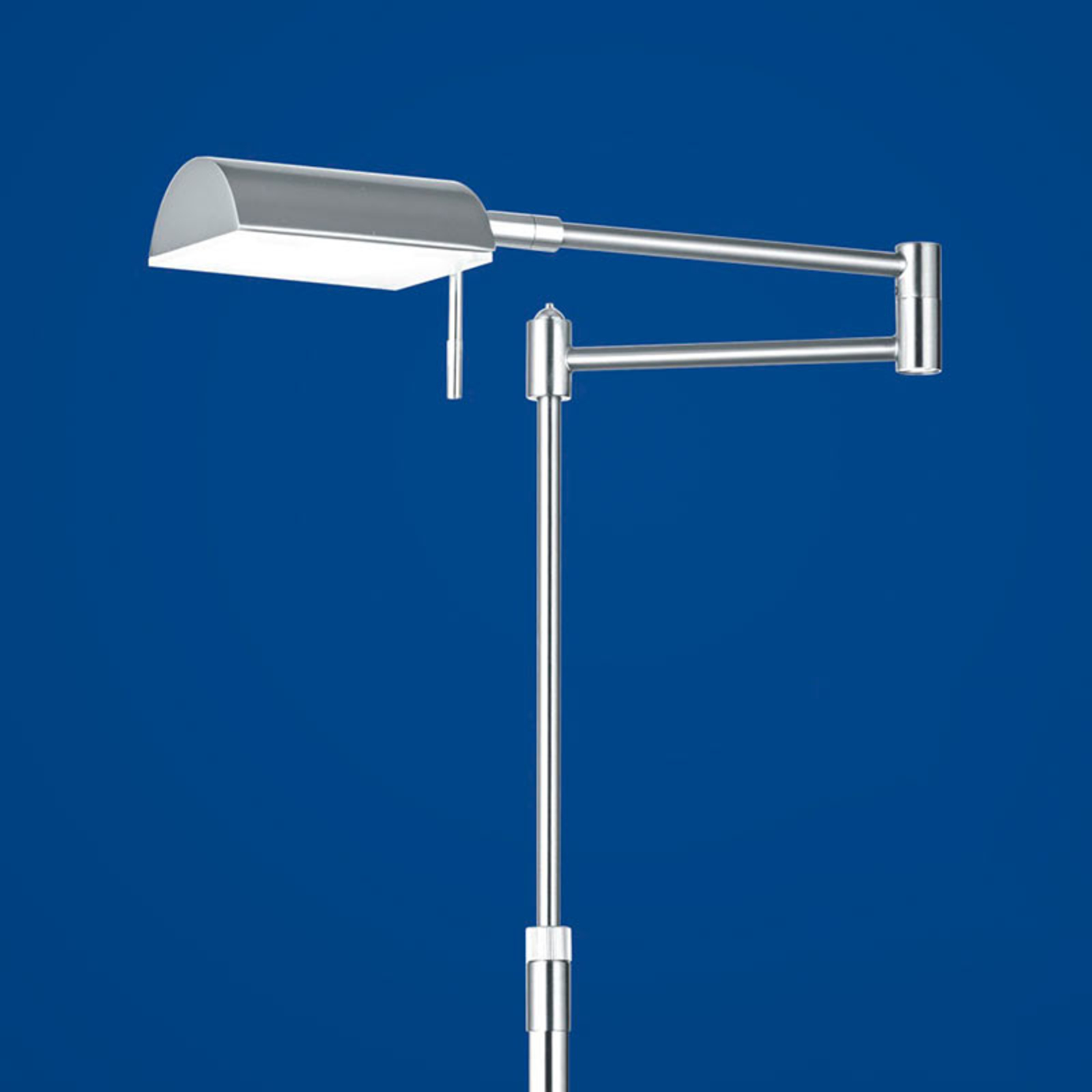 Graz LED floor lamp, matt nickel