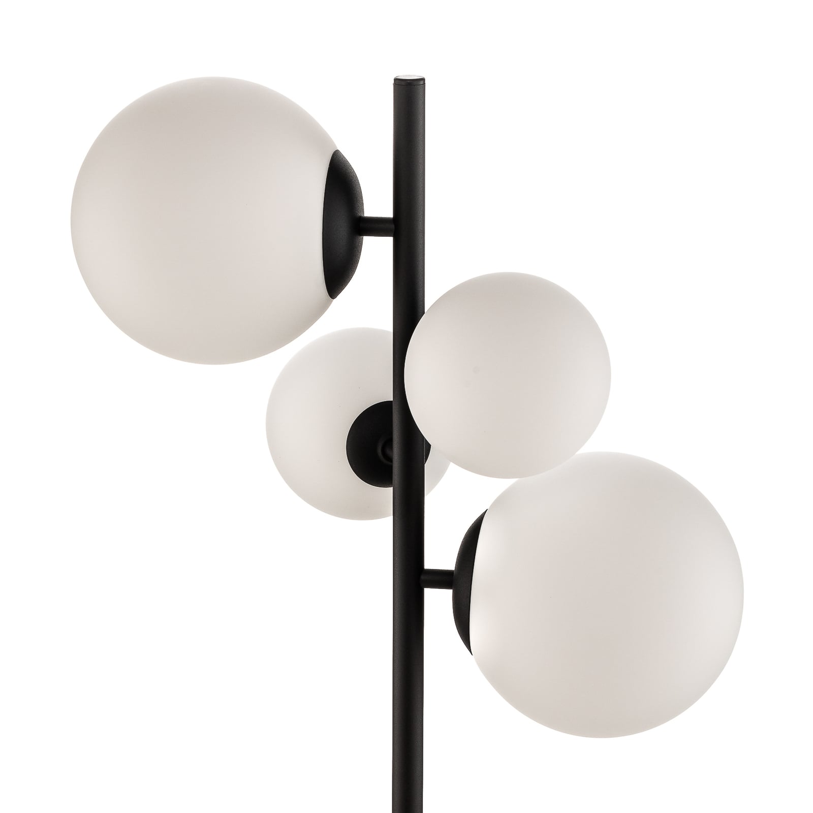 Lampa stojąca Dione, czarna, 4-punktowa – ALDEX