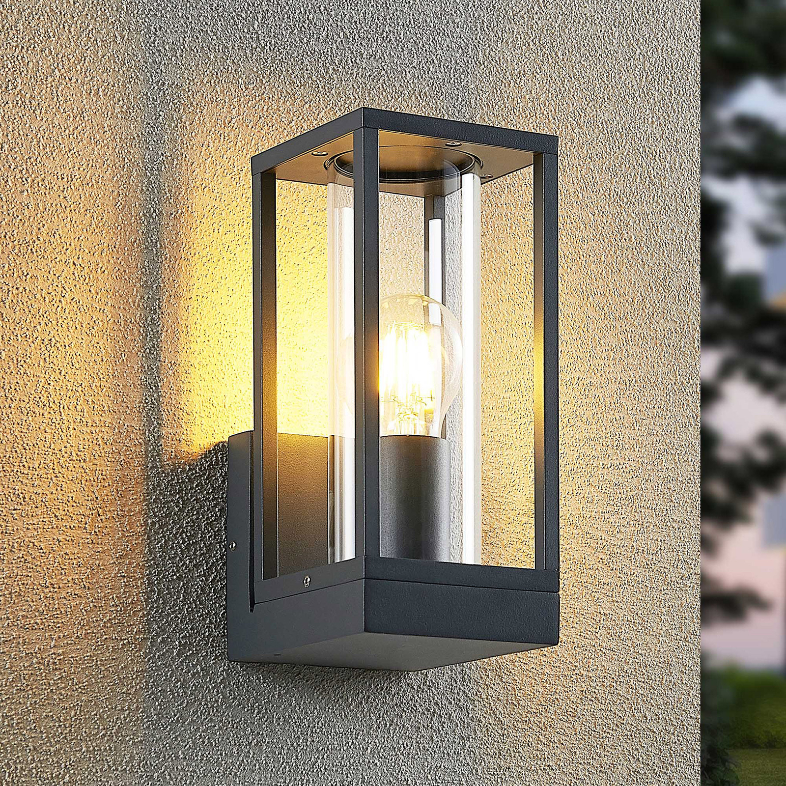 Lindby Giavanna aplique de exterior, 24,5 cm
