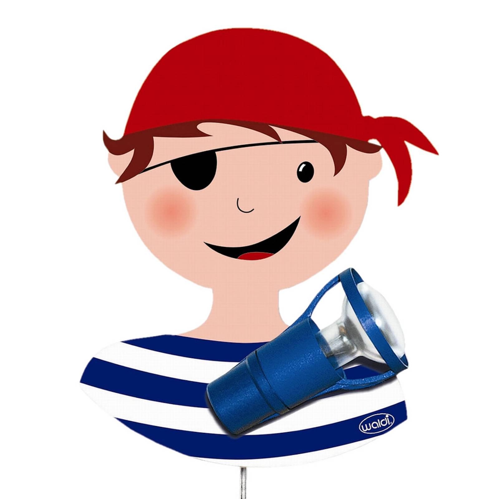 Image of Applique Pirate pour enfants, avec interrupteur 4003028302978