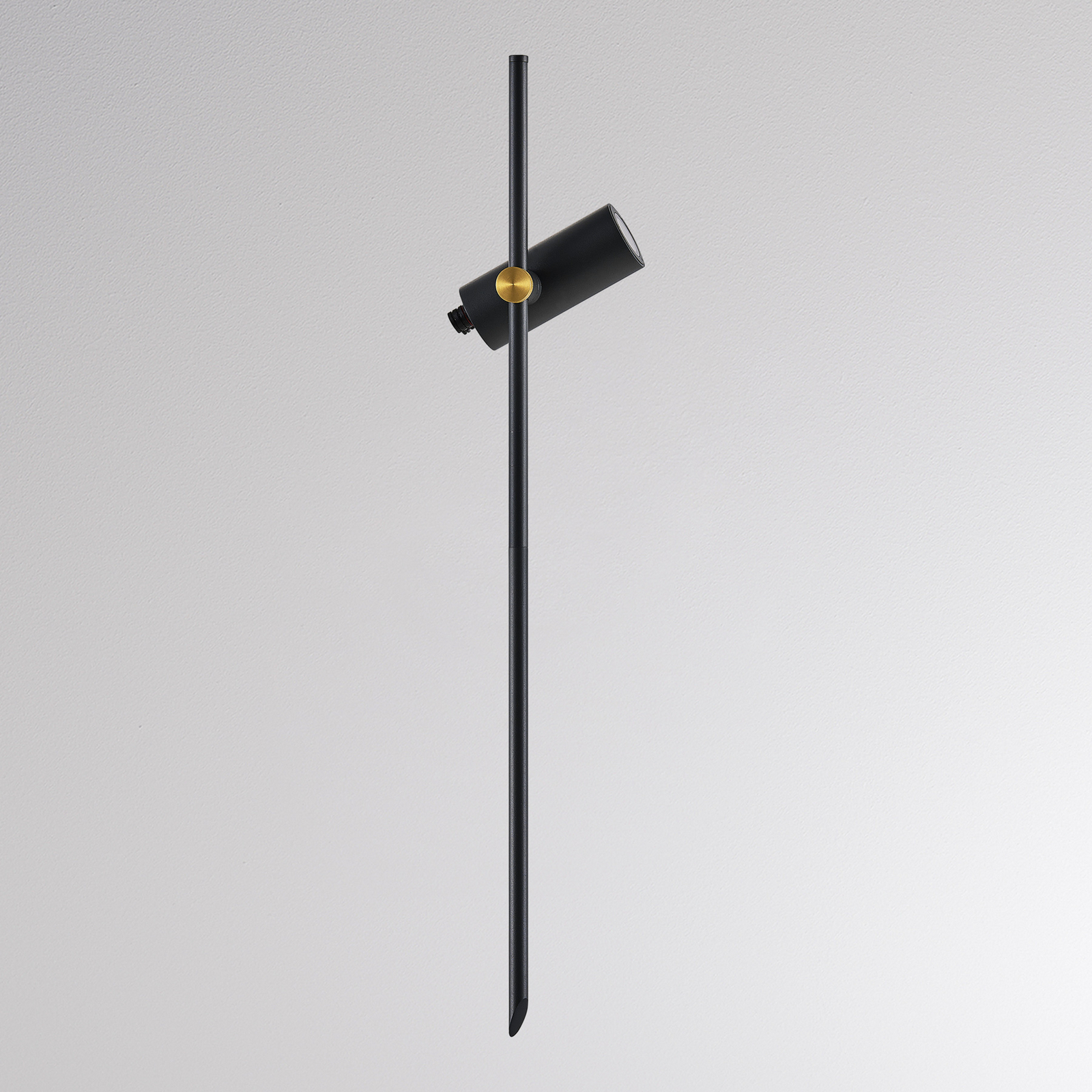 Słupek ogrodowy CHOPA II, antracytowy, wysokość 60 cm, metalowy
