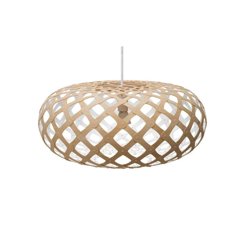 David Trubridge ltd - Kina Pendelleuchte Ø60 Weiß 1 Seite David Trubridge