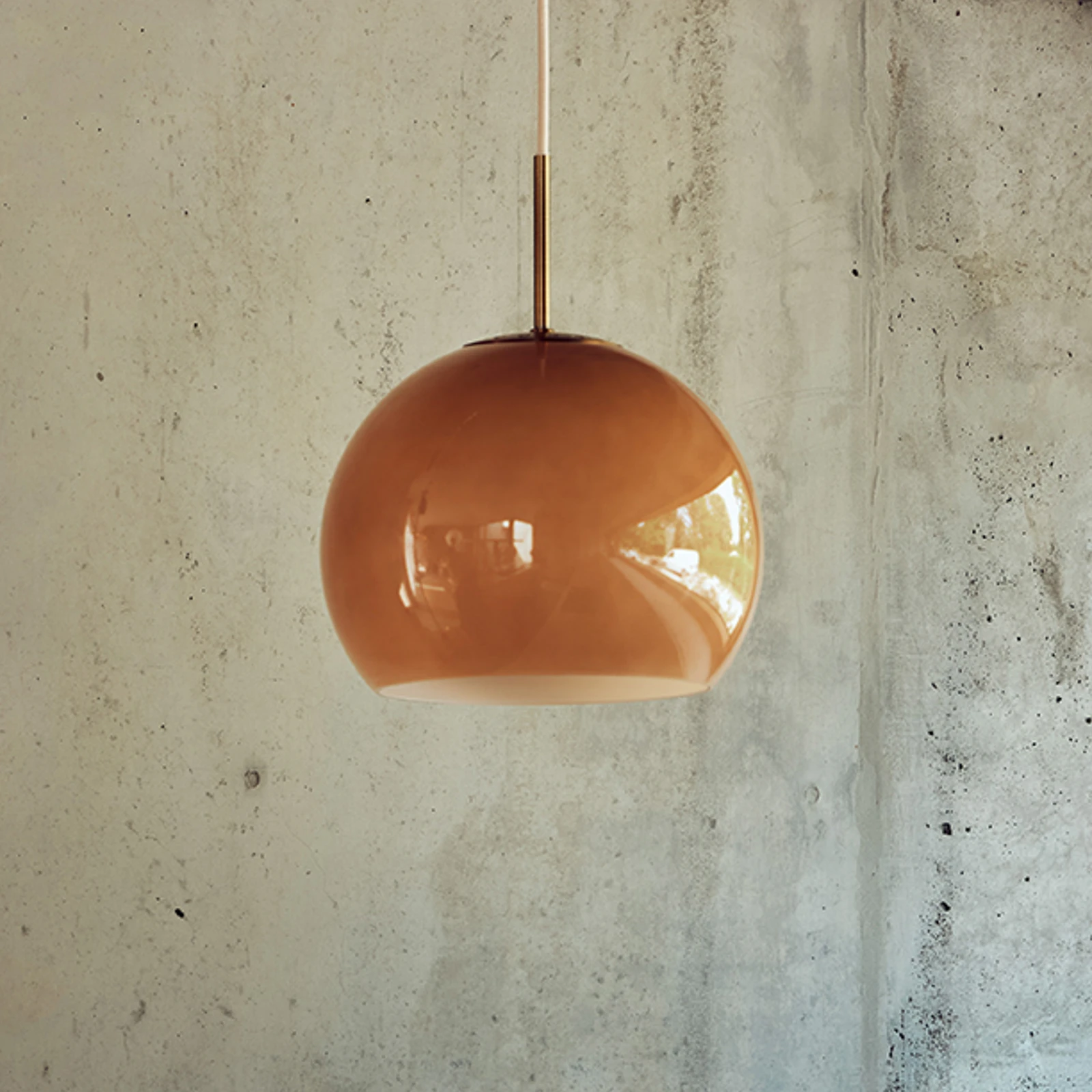 Plafonnier, Style Régence - Cuivre, Verre en crystal