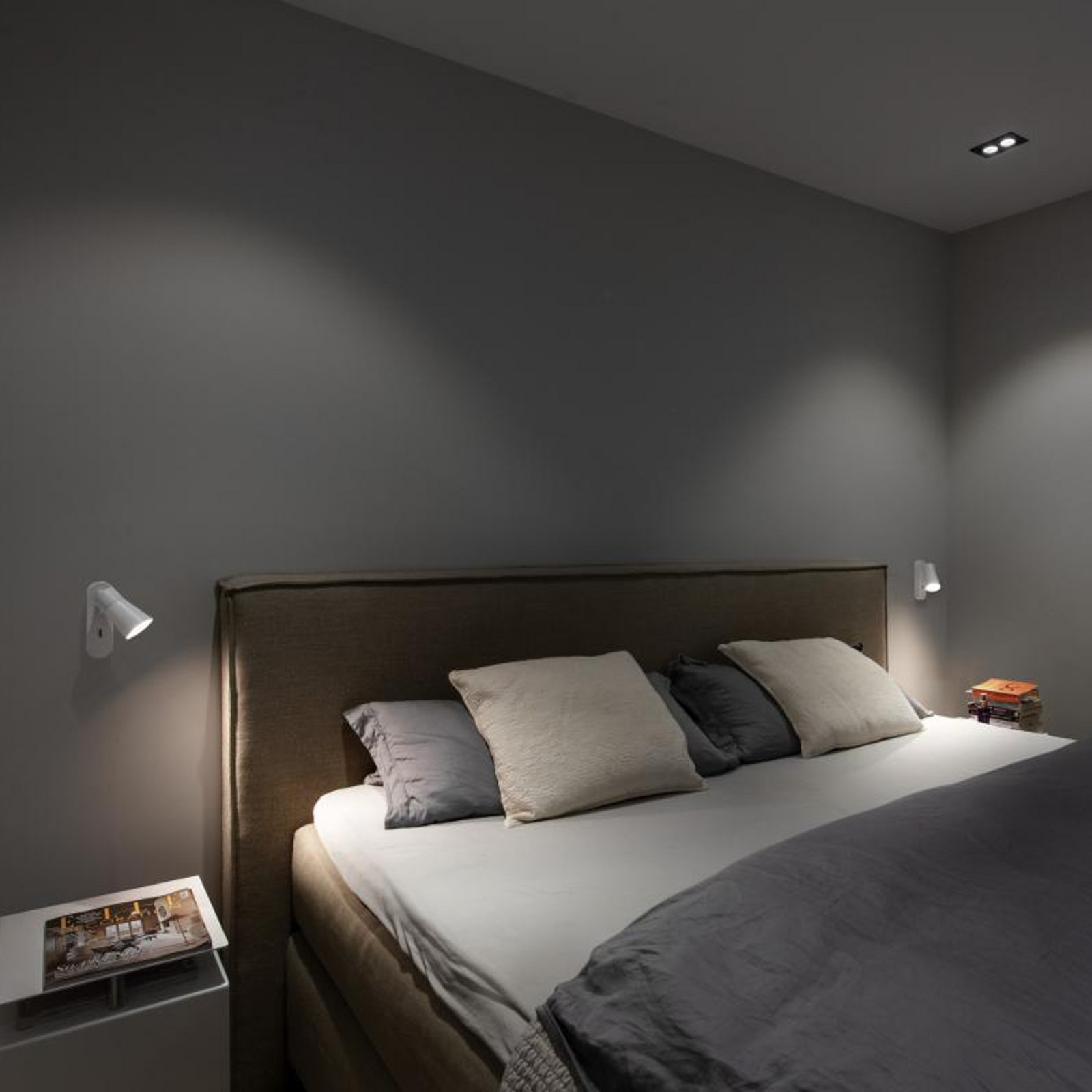 SLV Aplică de perete Puri 2.0 Cone alb lățime 15 cm metal - Camera de zi / sufragerie - Modern - Aluminiu