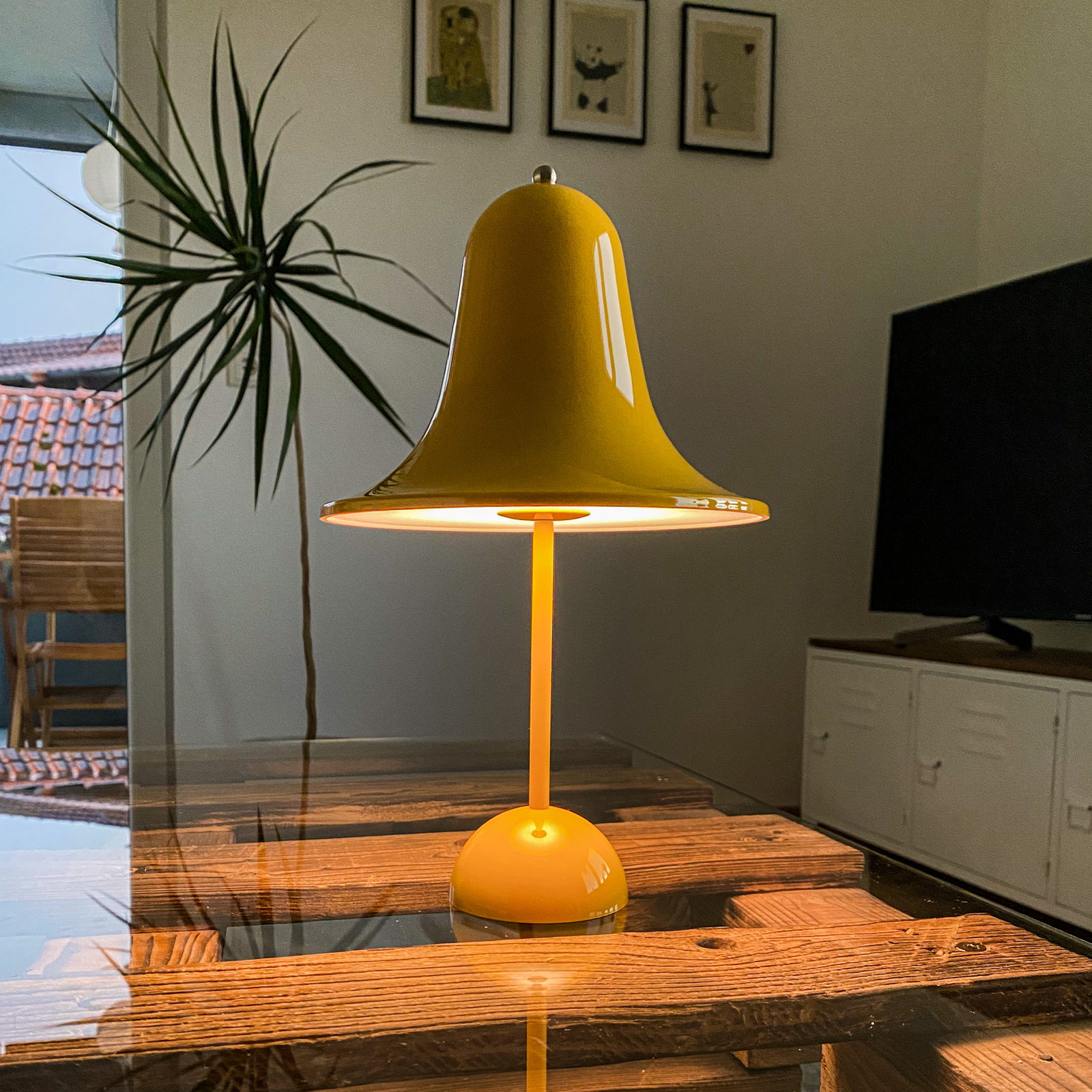VERPAN Pantop lampada da tavolo giallo caldo