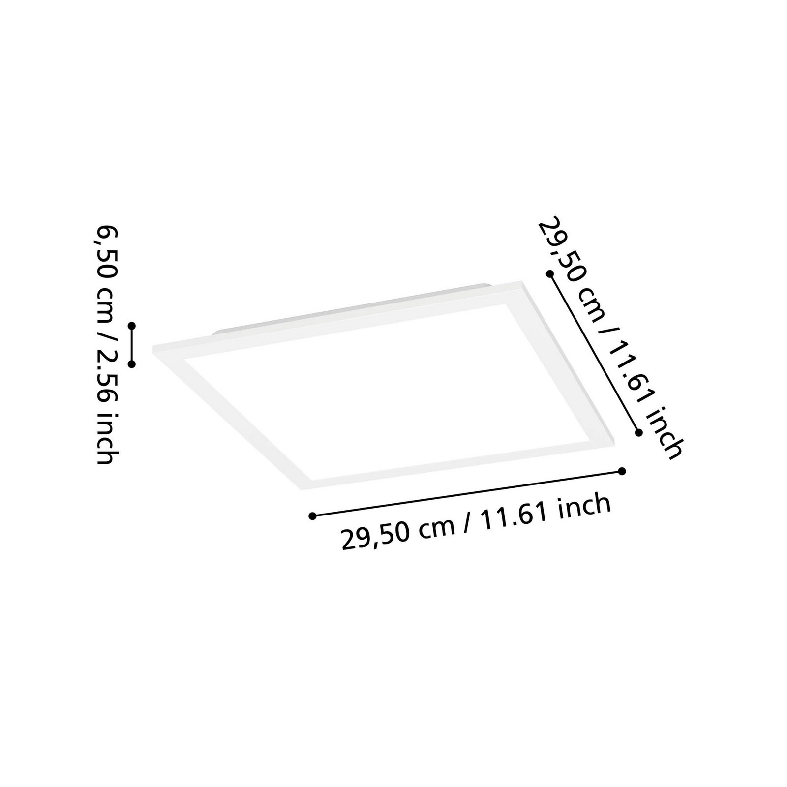 EGLO connect Smart LED ceiling light Moradillo-Z, white, 29 cm