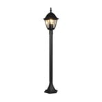 Bolardo luminoso Livenza, negro, altura 100 cm, aluminio, IP44