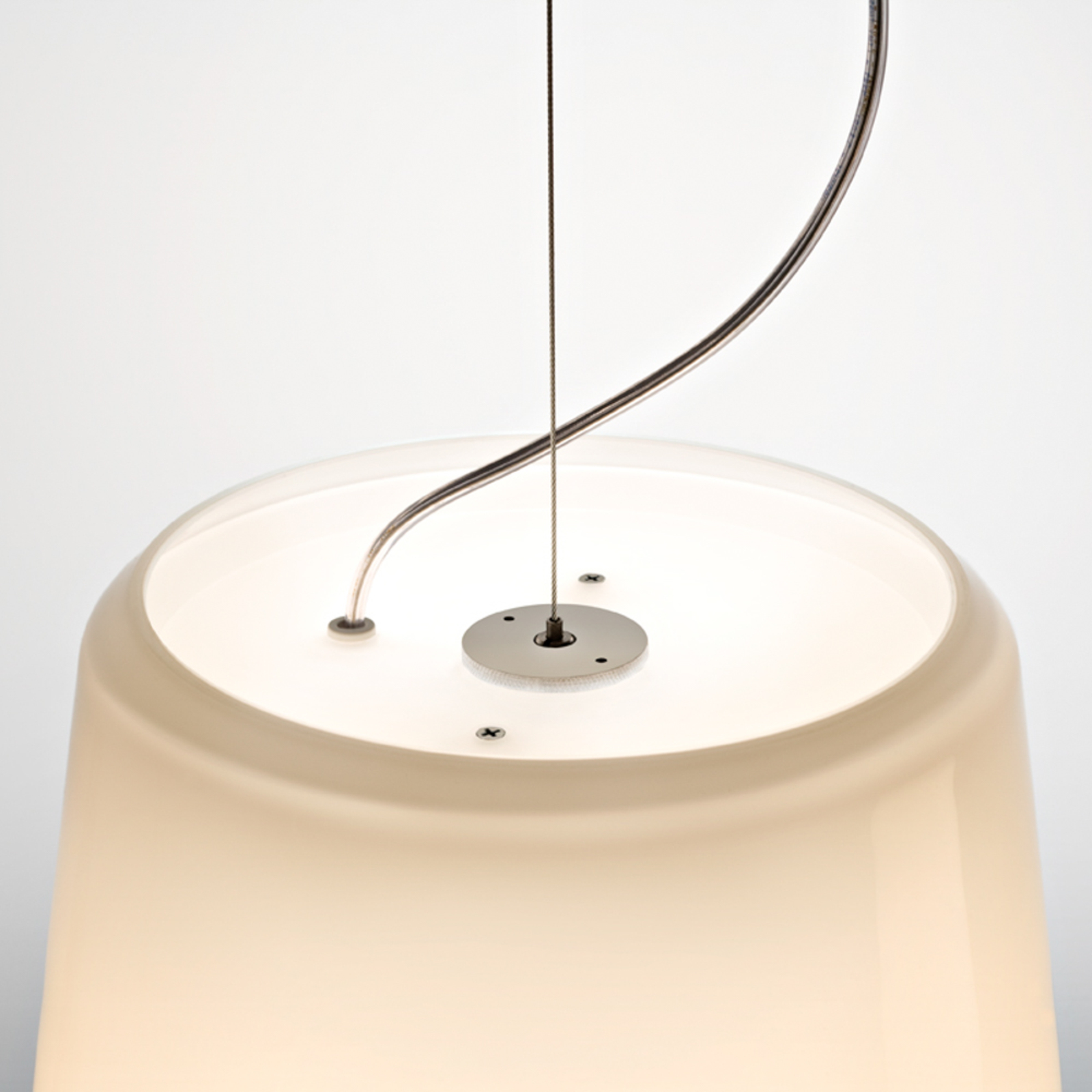 Prandina Marlene S1 závesná lampa, opálová biela