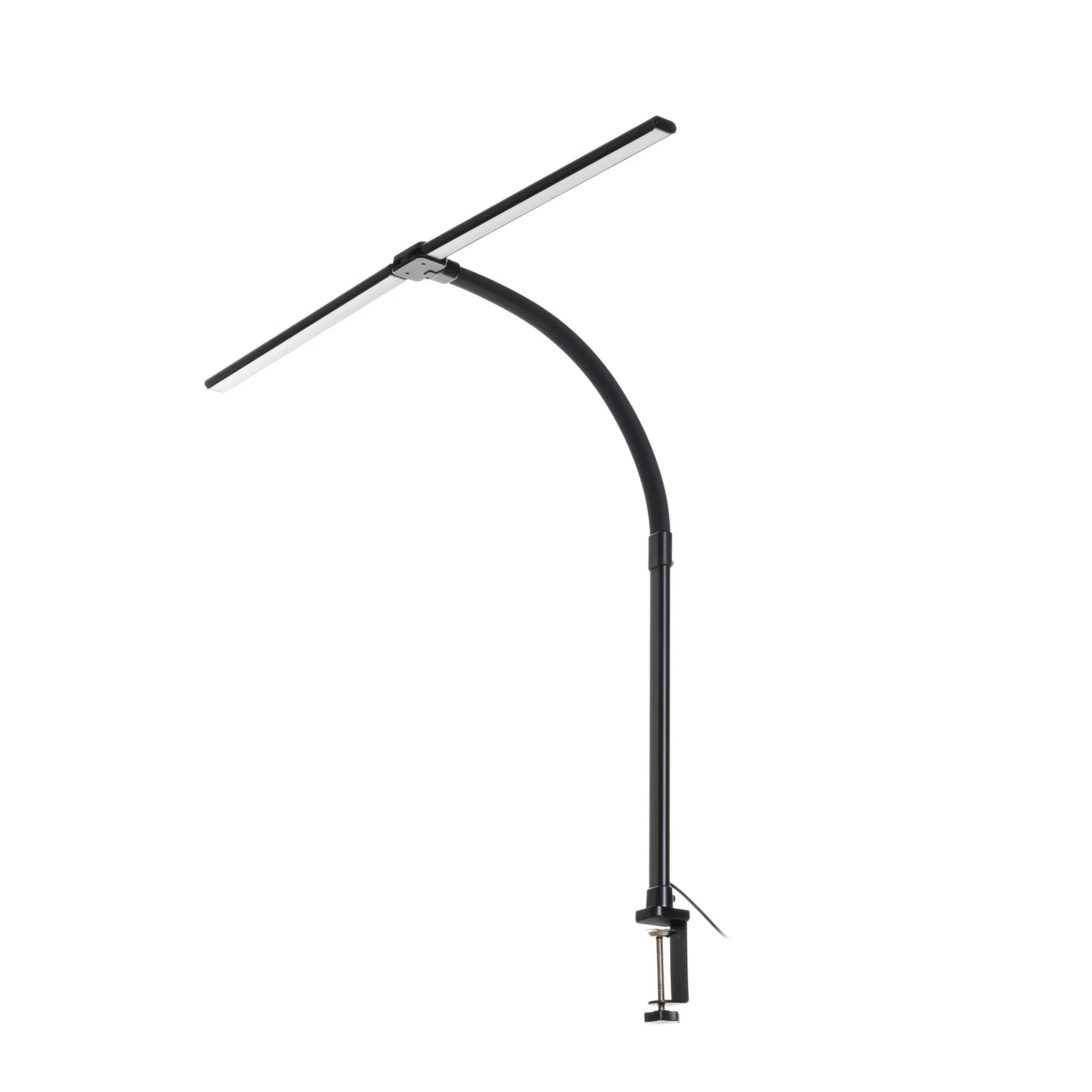 Lindby LED-Klemmlampe Nilay, Höhe 97,5 cm, CCT, Homeoffice