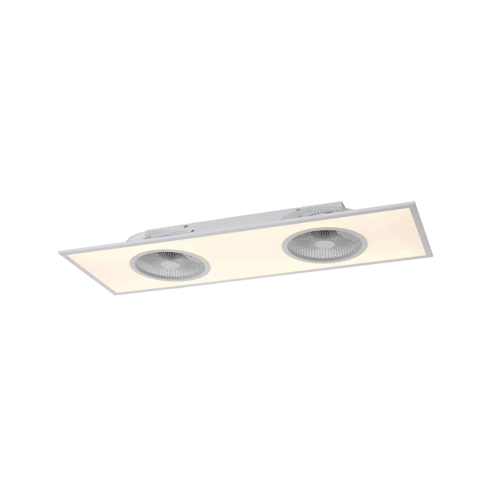 LED-Deckenventilator Flat-Air, CCT, weiß, 120x40cm