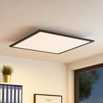 Lindby LED-paneel Nelios, 62 x 62 cm, CCT, must, metall