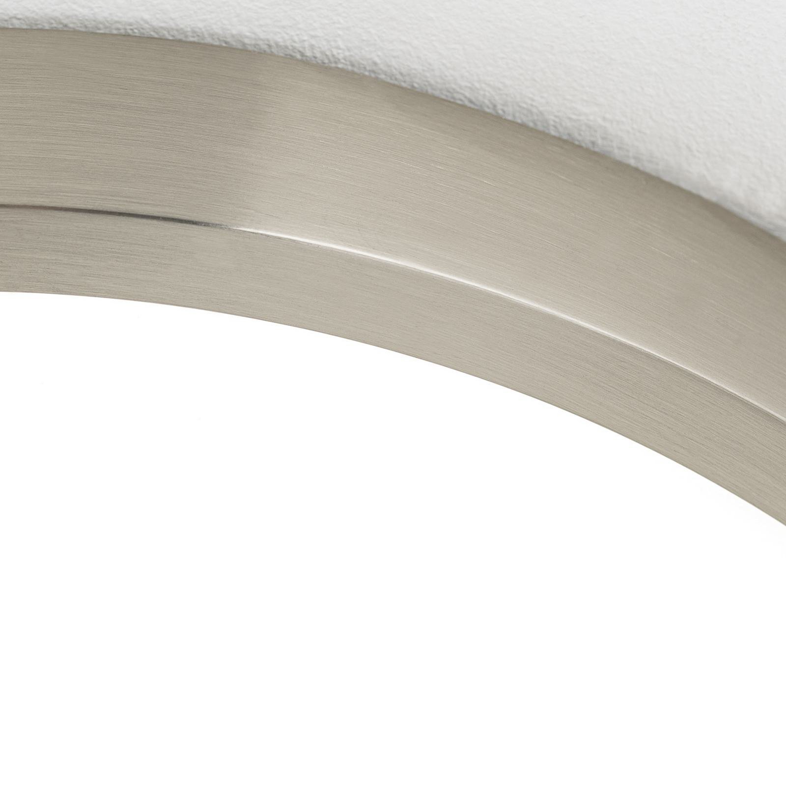 LED ceiling lamp Disc, satin nickel finish, Ø 24 cm, CCT LED ceiling lamp Disc, satin nickel finish, Ø 24 cm, CCT