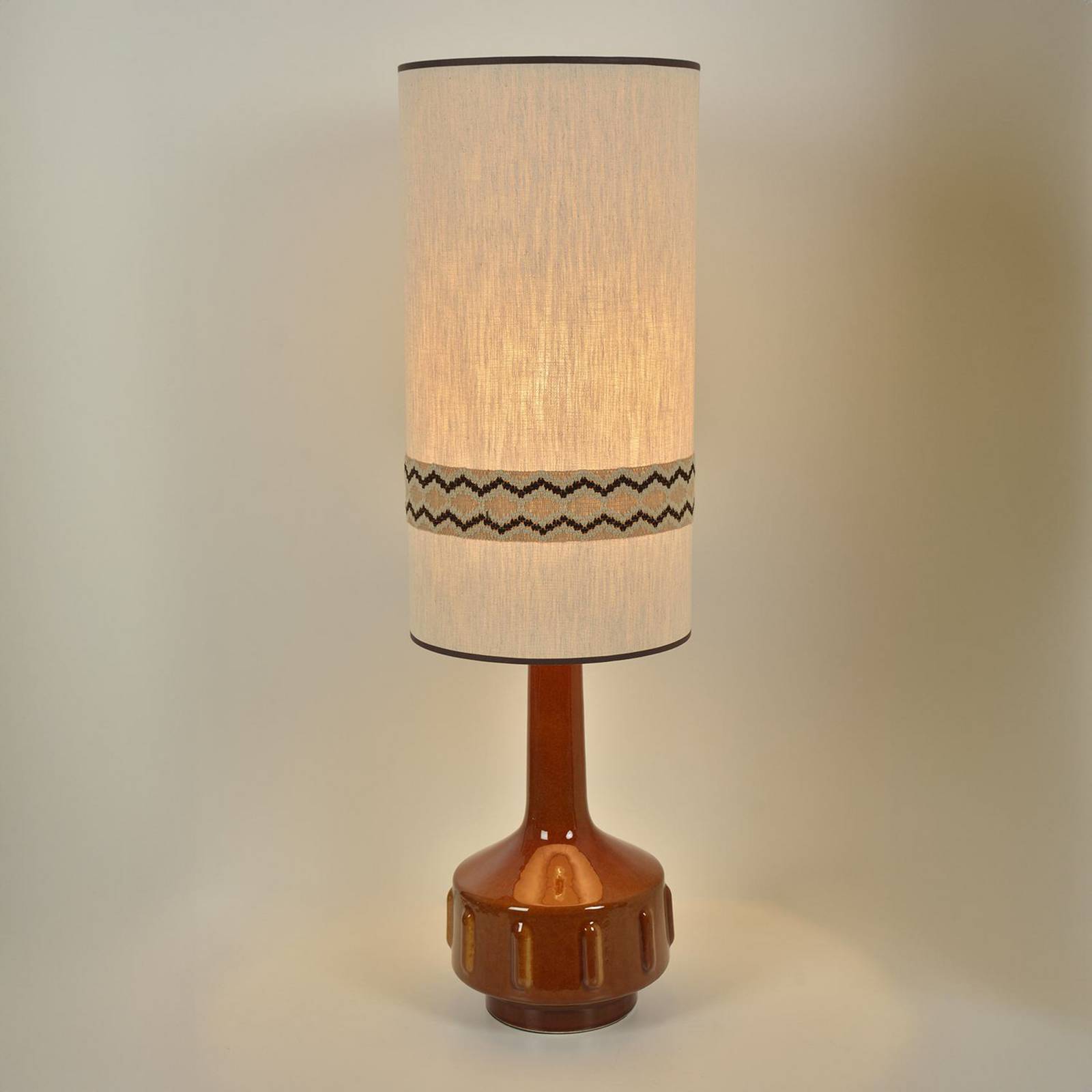 MARKET SET Lampa podłogowa Jimmy, wysokość 121 cm Ceramika, wzorzysta listwa