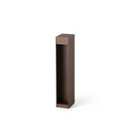 LED pedestal light Cerler, brown, 35 cm, metal, IP65, CCT