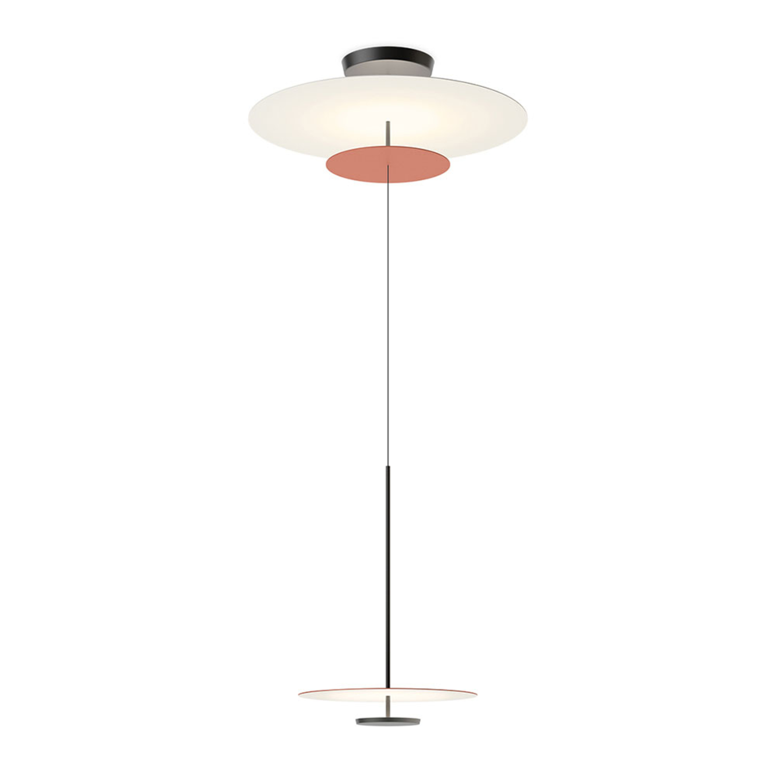 Vibia Flat LED-Hängelampe 3-flg. Ø 90cm DALI dim
