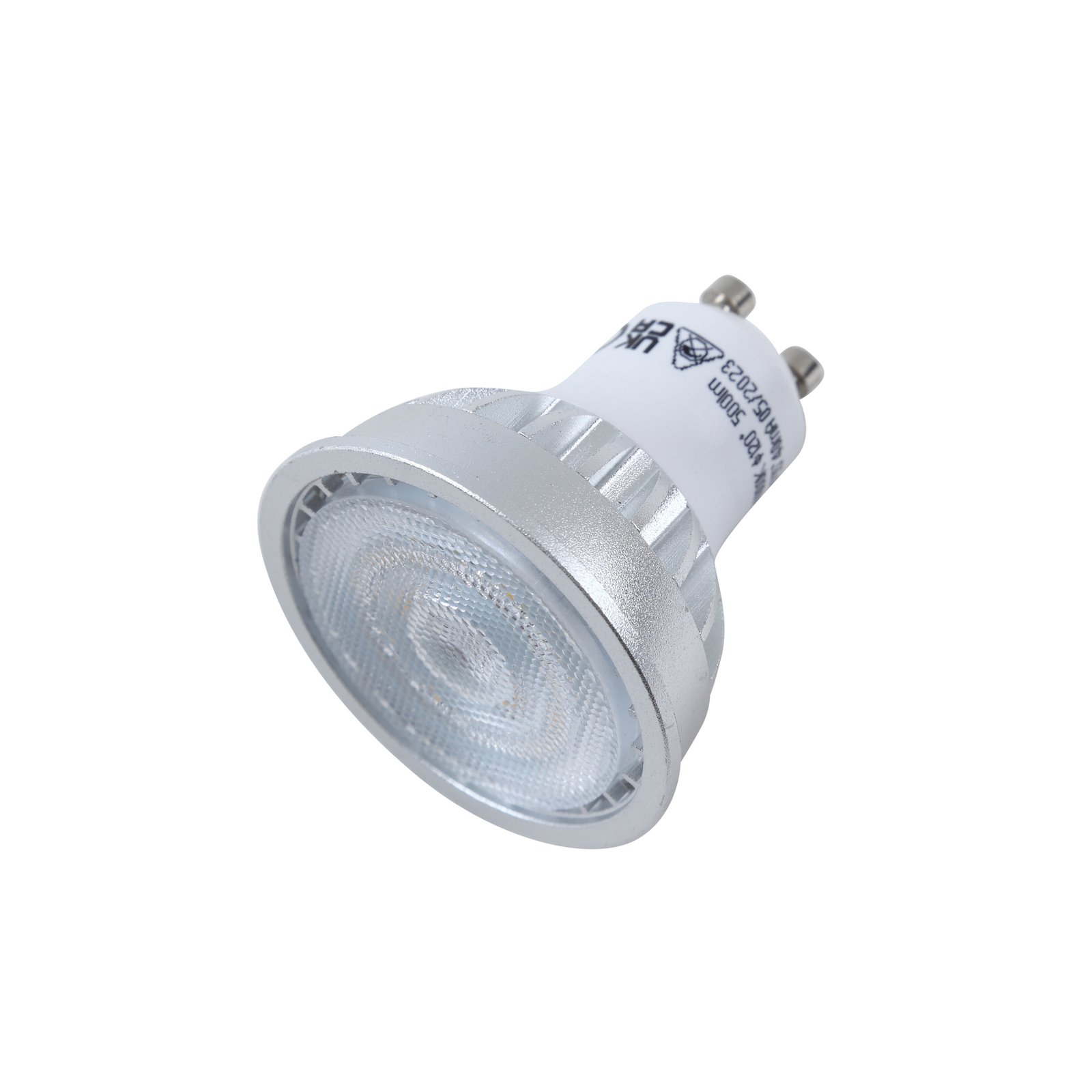 Lindby LED reflectorlamp, GU10, 5 W, opaal, 4.000 K, 55°