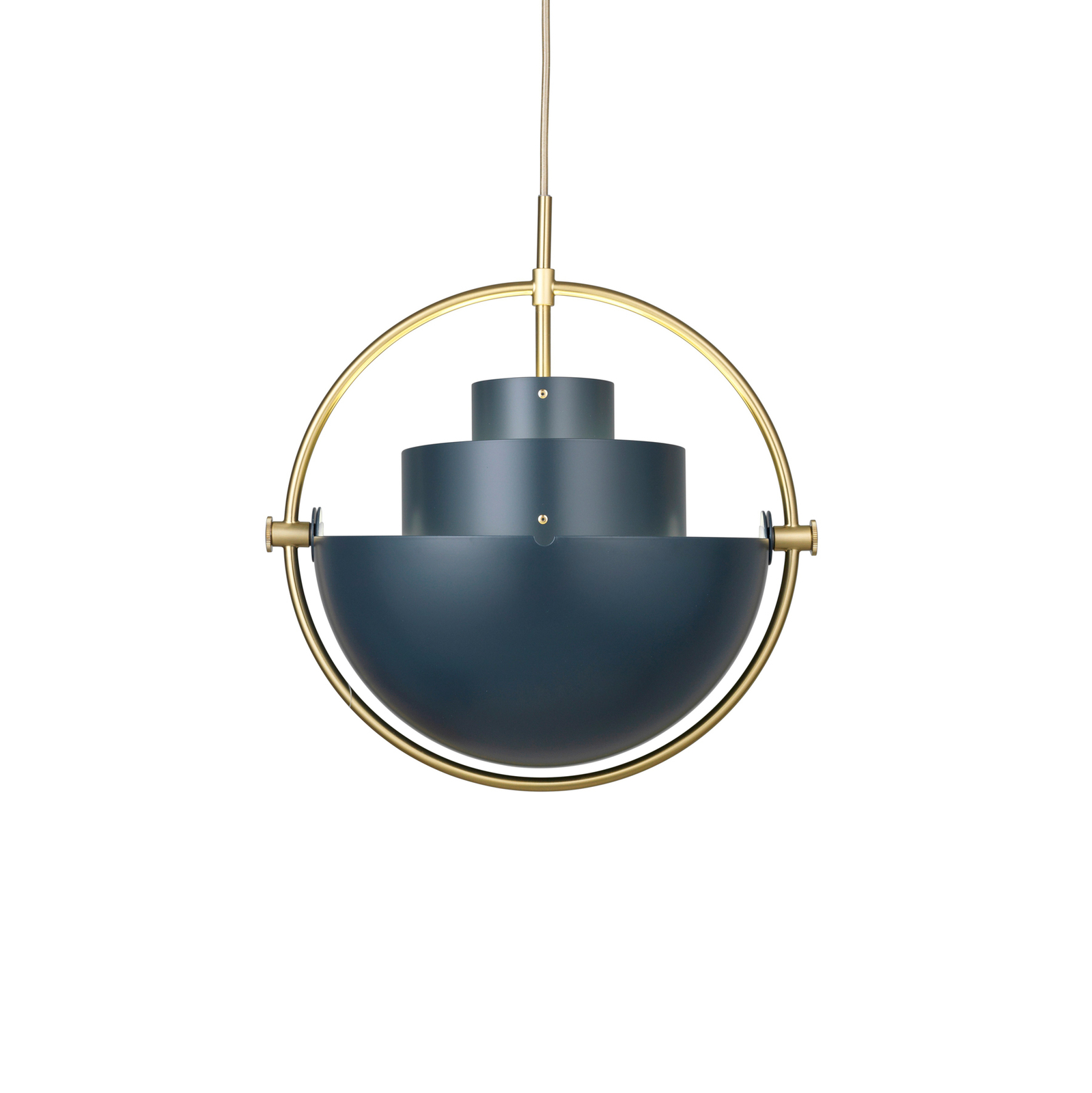 Multi-Lite Taklampa Ø36 Mässing/Midnight Blue - GUBI