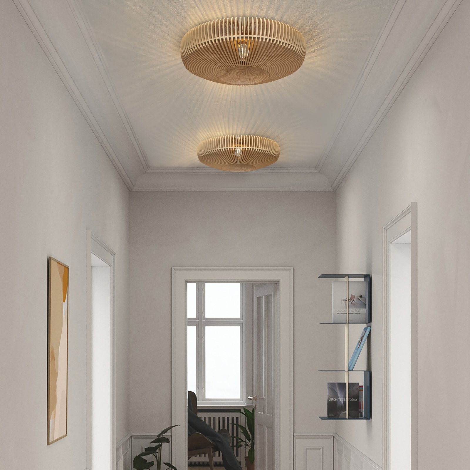 Clava Up Wood Vägg-/Plafond Large Oak - UMAGE