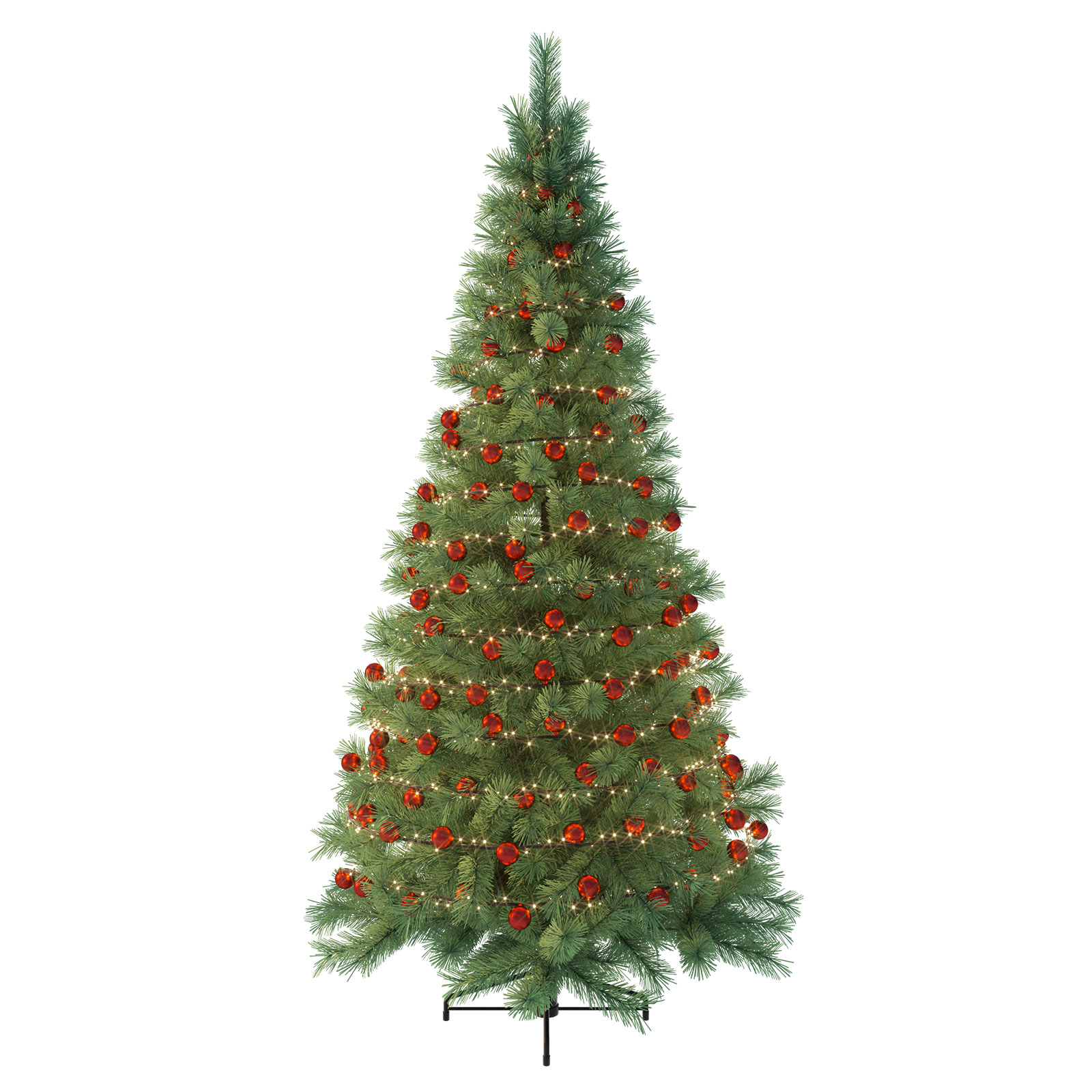 LED-Lichterkette 2in1, Cranberry red