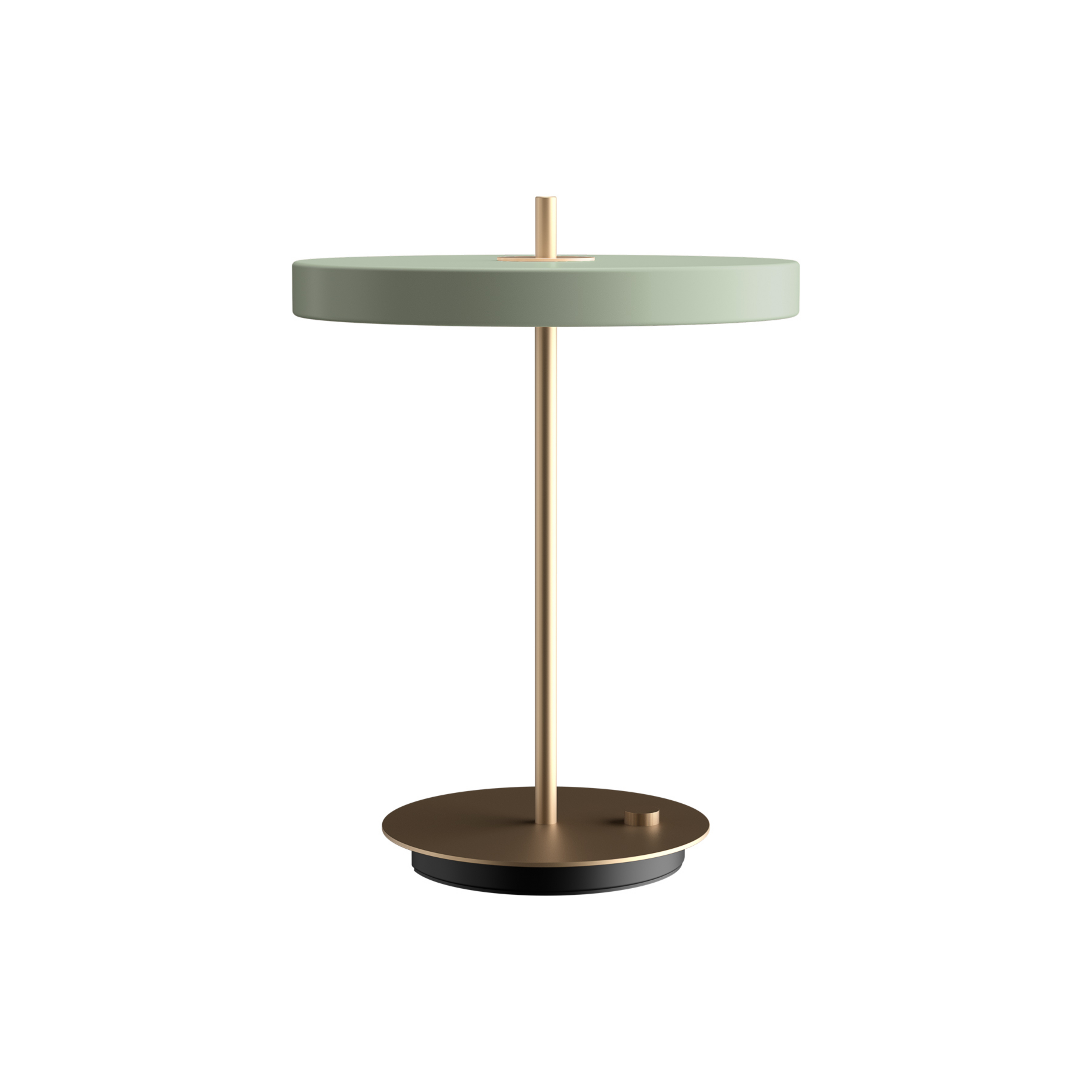 UMAGE LED-Tischleuchte Asteria Table, USB, hellgrün/messing