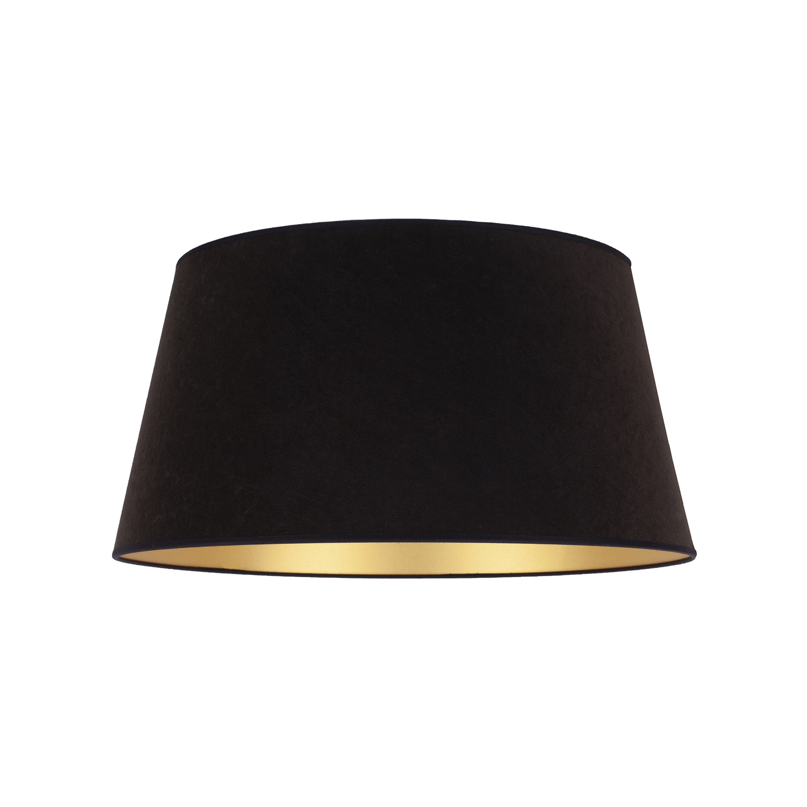 Kúp alakú lámpaernyő, magasság 25,5 cm, fekete/arany