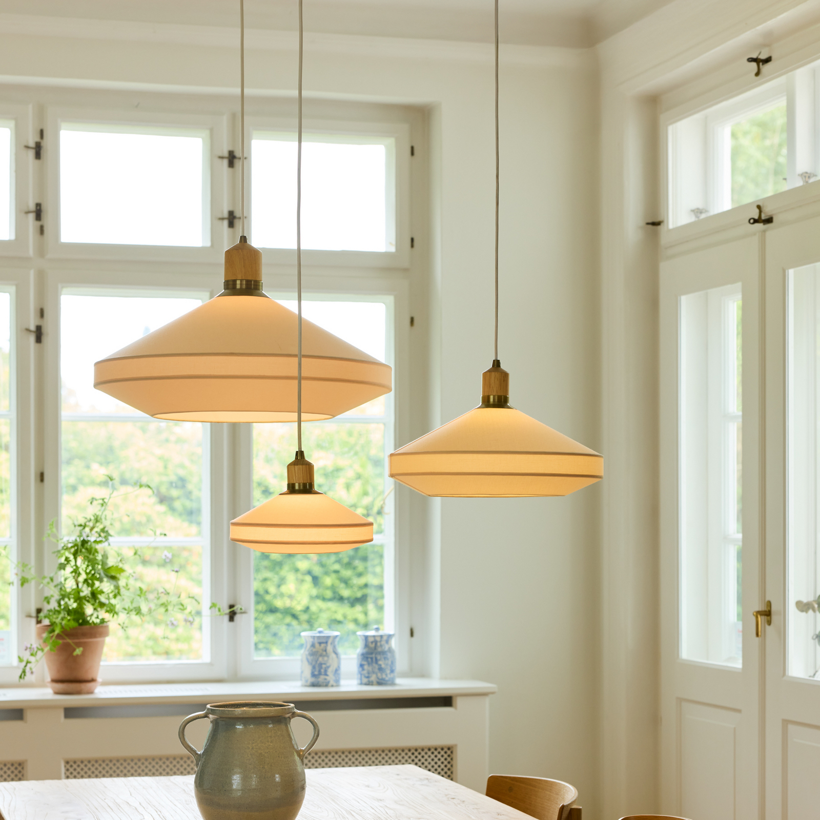 PARIS SOFT hanglamp, crème, textiel, Ø 40 cm - Halo Design PARIS SOFT hanglamp, crème, textiel, Ø 40 cm - Halo Design