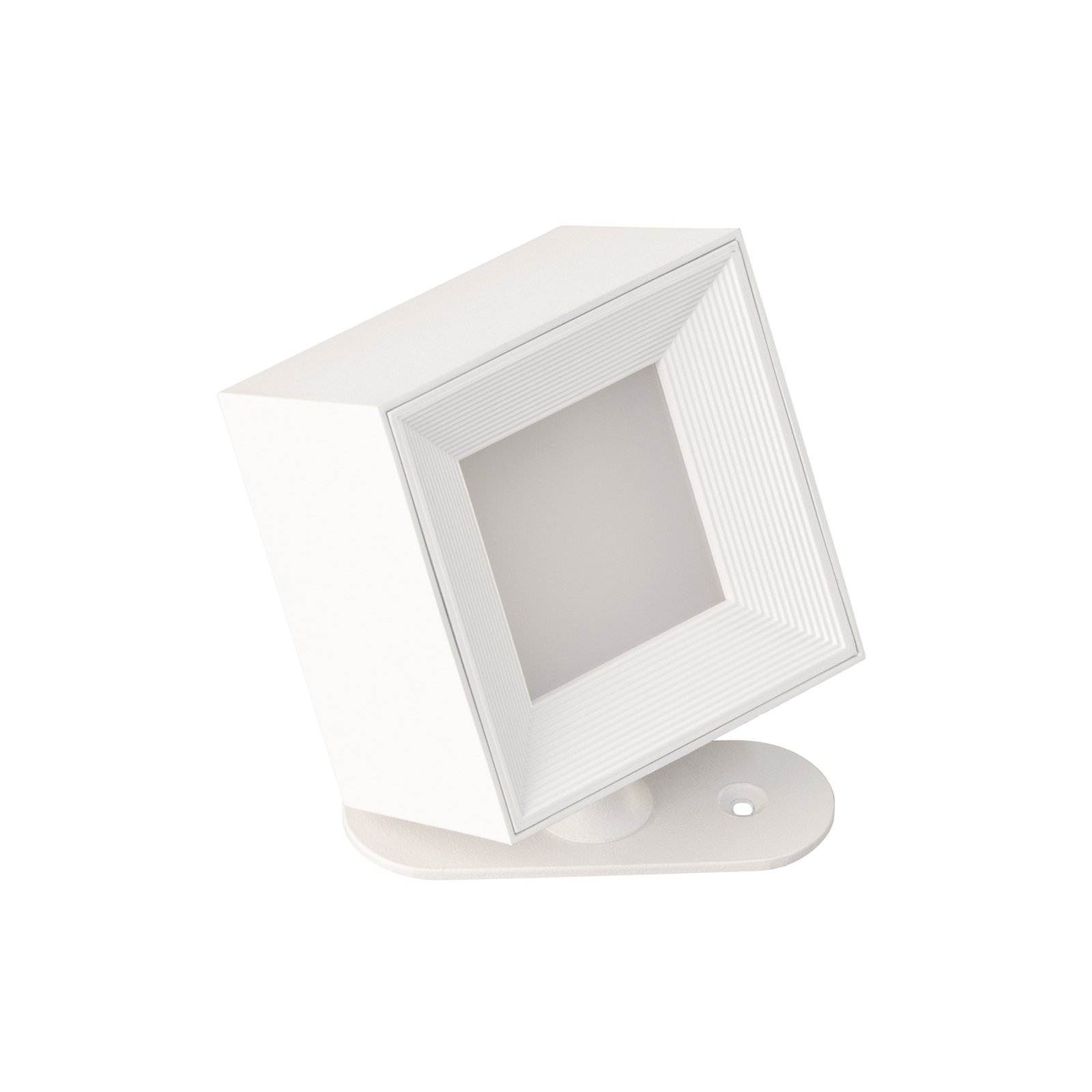 LED rechargeable wall spot Magnetics, white, cube-shaped, dimmable, CCT