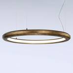 LED pendant light Materica brass inside