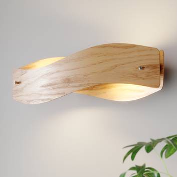 Lampada LED da parete in legno Lian dimmerabile