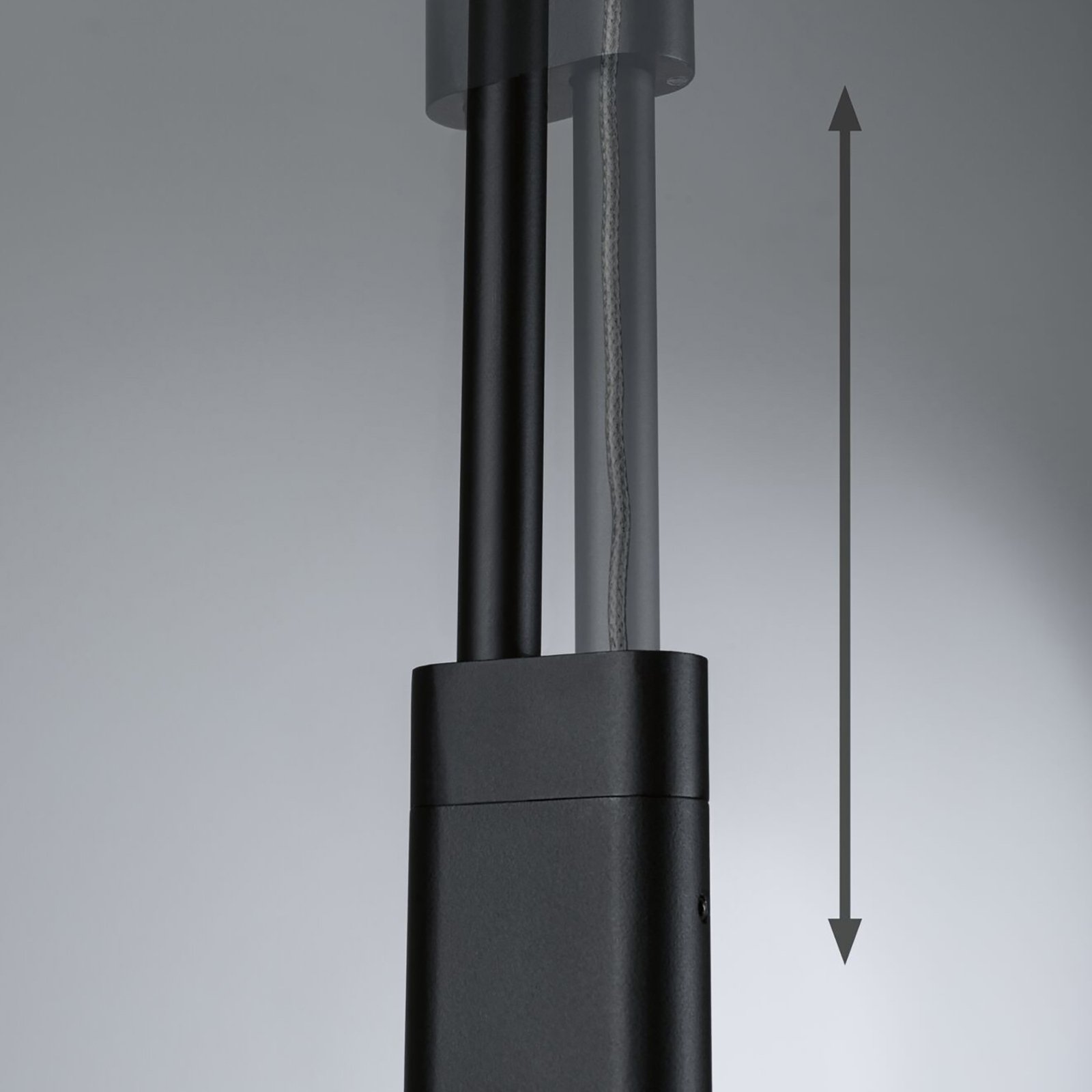 Puric Pane 6 Suspension Fixed Zigbee Dim. Noir - Paulmann