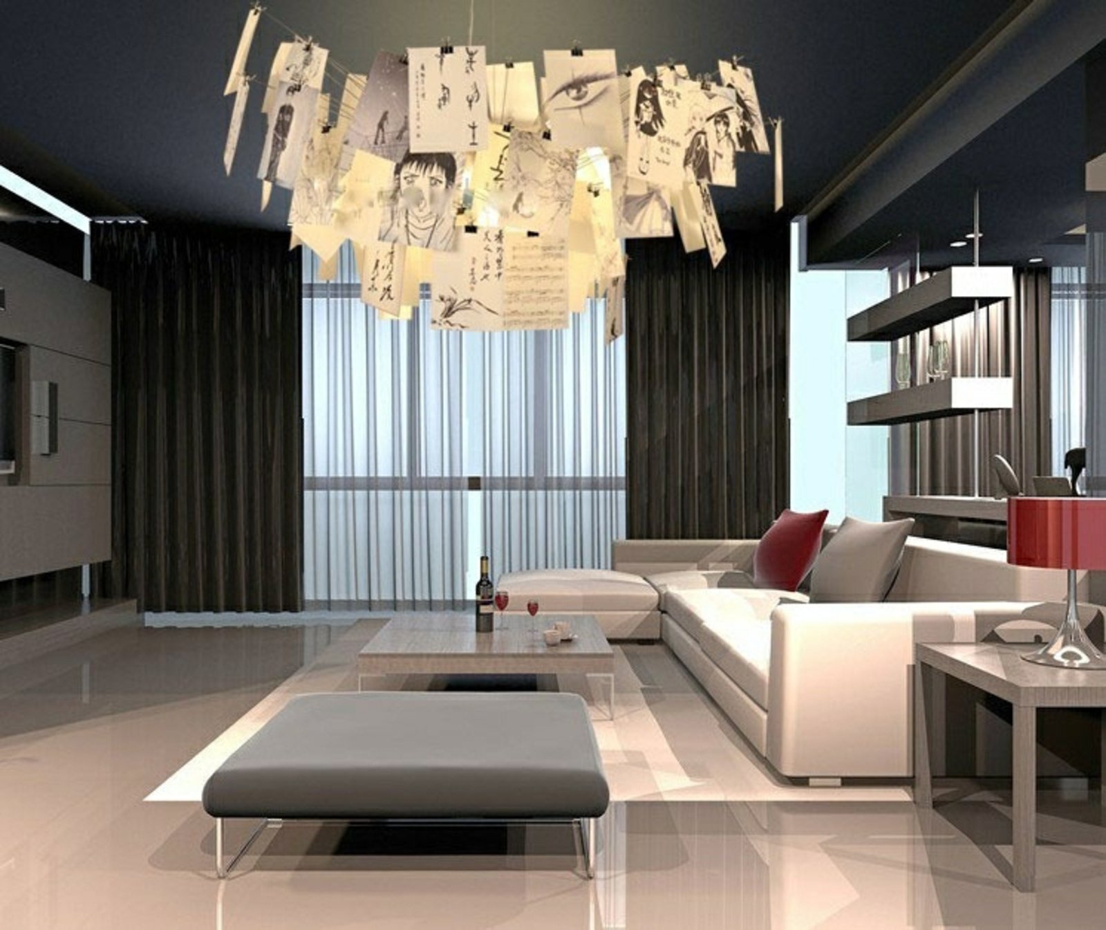 Ingo Maurer Zettel'z 6 - hengelampe Ingo Maurer Zettel'z 6 - hengelampe