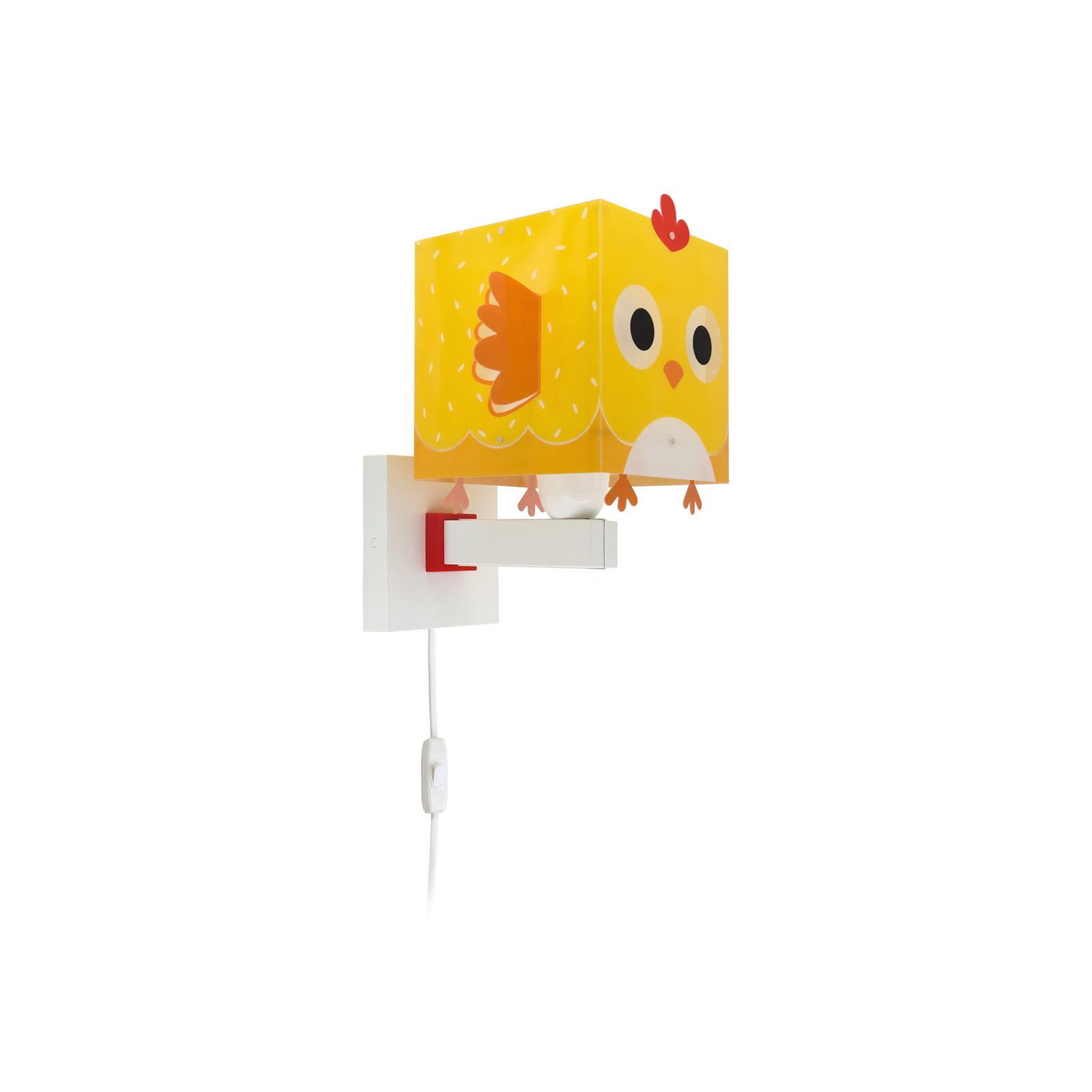 Dalber Little Chicken sienas lampa ar kontaktdakšu