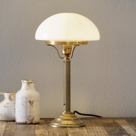 Klassisk bordslampa HARI av mässing